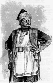 Atila el Huno con una Espada del Edén.