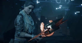 Layla observando el Cetro.