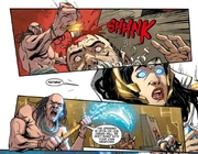 Saturno siendo asesinado delante de su hija.