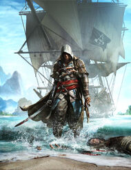 Assassin's Creed 4 Black Flag cover art alternate by TwoDots