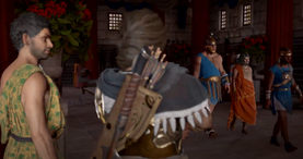 Presenciando el exilio de Anaxágoras.