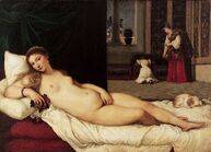 Venus de Urbino, por Tiziano.