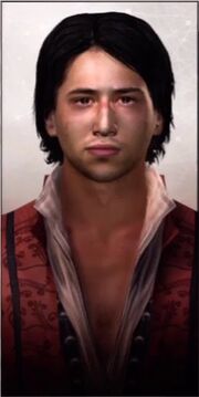 Imagen de perfil de Federico en la base de datos de Assassin's Creed II.