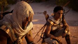 Bayek reflexionando