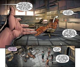 Kody mostrando a Charlotte el Animus.