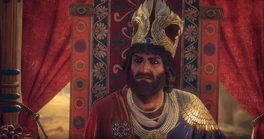 Jerjes observando a sus atacantes caer.