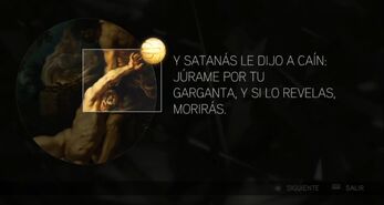 Caín haciéndose con el Fruto de su hermano.