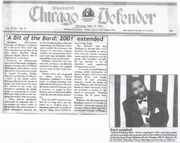 May 2001 Chicago Defender Feature Story on A Bit of the Bard 