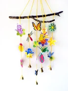 A firefly on the spring mobile