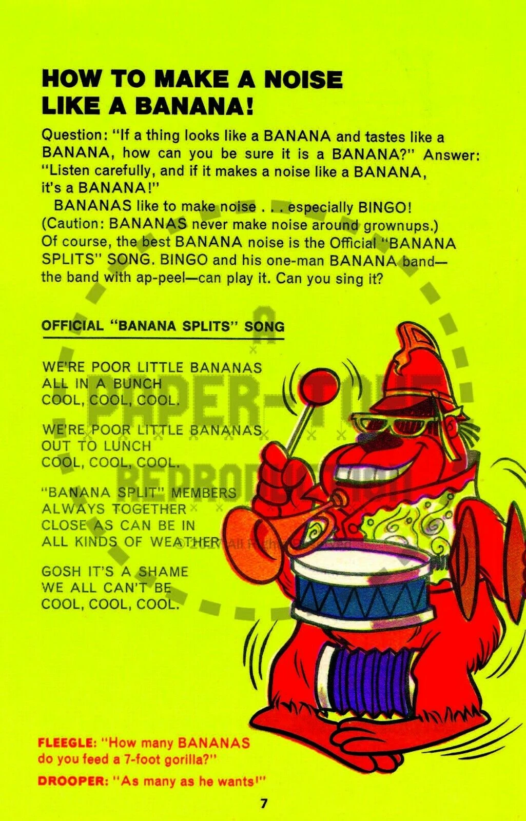 The Banana Splits Club Song The Banana Splits Wiki Fandom