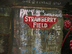 Straberry field sign