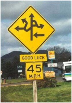 Crazy Road Signs | The big E! Wiki | Fandom Crazy Road Signs | The big E! Wiki | Fandom