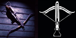 Crossbow on the Items table, and its icon Crossbow on the Items table, and its icon