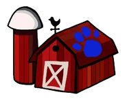 Blues clues barn with a paw print by casey265314 ddy53sz-pre