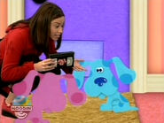 Miranda wants Blue to watch Magenta's VHS tape.