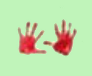 Red Handprints from Blue's Clues Pilot (Blue Prints)