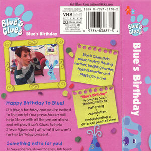Blue S Clues Credits Vhs Closing Credits To Blue S Clues Blue S First Holiday Youtube Fave Sings Goodbye Song As Seen On Blue S Birthday Vhs 3 Felisang Images