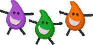 Drops Second Dairy Colors.png (6 KB) Purple, Green & Orange