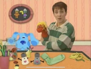 Mr. Salt and Mrs. Pepper come by with their sock puppet