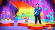 Josh and Blue Performing with Rainbow Puppy and Her Band (Rock On, Rainbow Puppy!)
