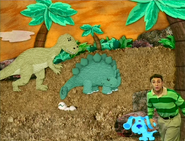 Blue and Steve in Dinosaur Time
