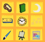 3 clues from Blue's Treasure Hunt PC v2 (colored in)