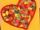 Love Day Card with Yellow Square with Colored Tissue Paper