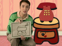 Blue's Clues Sidetable Drawer Drawing