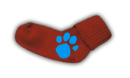 Sock with pawprint