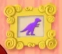 A purple Tyrannosaurus rex