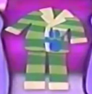 The first clue shown in the promo for Blue's Big Pajama Party.