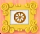 Brown wooden wheel