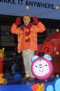 Joe At the Blue's Clues Float, From 2002 Macy's Thanksgiving Parade.