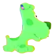 Green puppy from blue's clues blue's big holiday