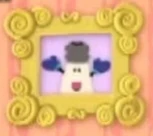 Mr. Salt wearing mittens