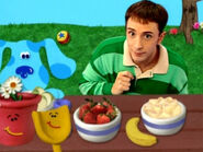 Blue's Clues Shovel and Pail at the Picnic Table