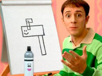 Blue's Clues Mailbox Geometric Drawing