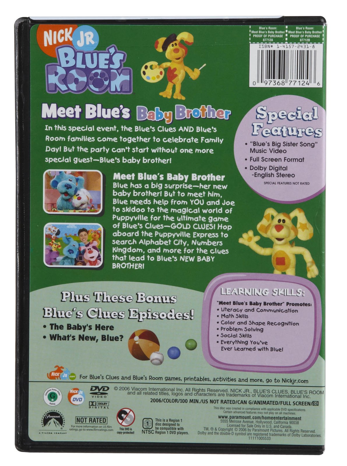 Meet Blue's Baby Brother! (DVD) | Blue's Clues Wiki | Fandom