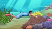 Josh swimming home