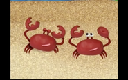 Which one of these crabs is dancing to the rhythm of the rain?