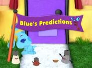 Blue's predictions title card