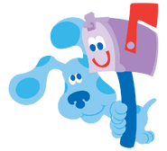 Blue's Clues Blue and Mailbox (Postbox)