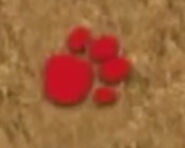 Red Paw Print