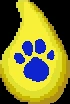 Yellow Droplet (clue).png (5 KB) Color Yellow with a Pawprint