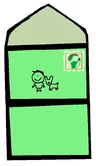 Letter from Blue's Clues Geography without a pawprint and a picture of shelf