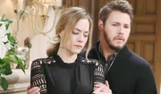 Hope and Liam during Beth's memorial service