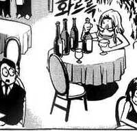 Drunk and furious for being stood up by Chun-Woo.