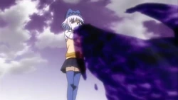 Athena casting a spell.