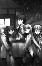 Godou going to buy drink but have been followed by Liliana, Erica, Yuri, Ena