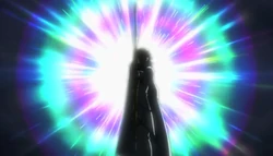 Perseus and his bow on his way to sealing